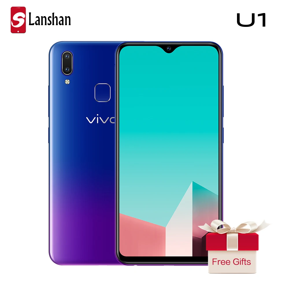 

vivo U1 6.2'' Screen 4G RAM 64G ROM Mobile Phone Octa Core Face ID and Fingerprint Dual Camera 4030mAh Big Battery Smartphone