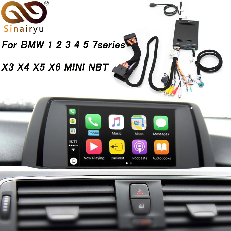 

2018 New IOS Car Mirrorlink Apple Airplay Android Auto CarPlay Box For BMW 1/2/3/4/5/7 Series X3 X4 X5 X6 MINI NBT System