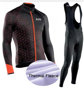 

2020 NW team long sleeve winter bicycle clothing riding pole set mountain bike bicycle clothing set