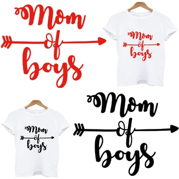

iron on transfers for clothing mom boys stripes heat-sensitive patches application of one thermo stickers on clothes appliques