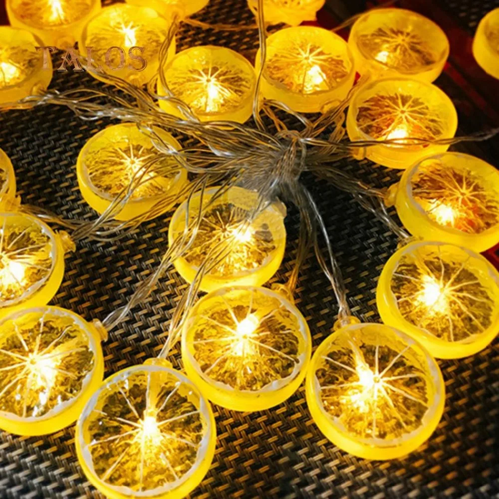 

10/20LED String light novelty lemon fairy string light decoration LED lamp for wedding christmas party