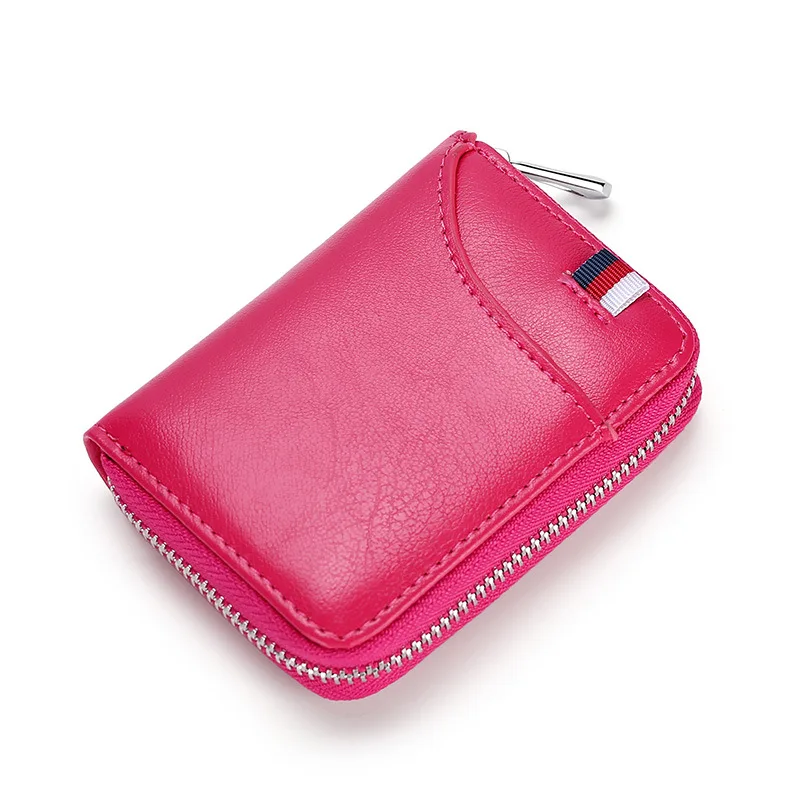 

Fashion women wallets for card holder Quality Genuine Leather Cow organizer Rfid ID cards cover Men short wallet purse coin Case