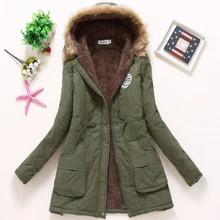 Ailegogo, abrigos militares de invierno para mujer, Chaqueta de algodón arrugado con capucha, Parka informal, grueso, cálido, de talla grande, XXXL, edredón, prendas de vestir para nieve