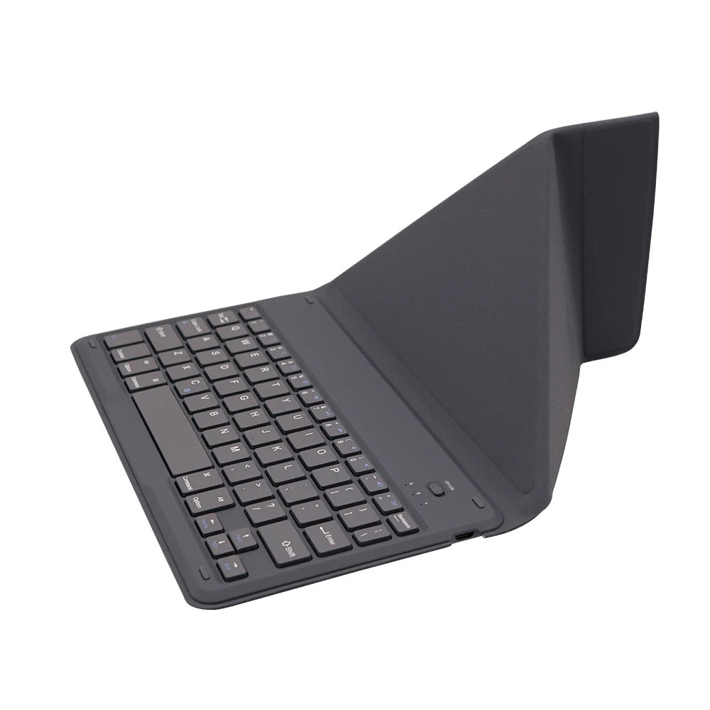 BT Wireless Keyboard with PU Leather Case Cover Ultra thin BT keyboard