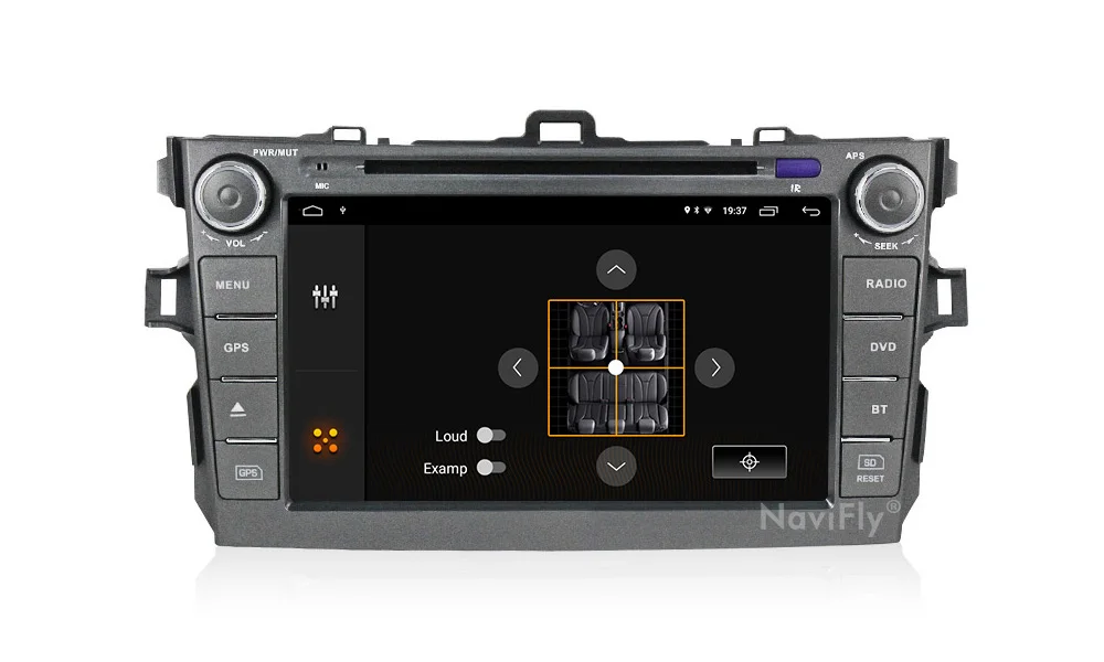 Top 2din 2+32G Android 9.1 Car dvd multimedia player for Toyota corolla 2007 2008 2009 2010 2011 radio FM WIFI USB GPS Navigation 16