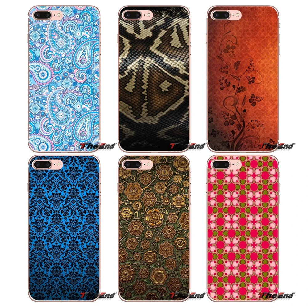 

For Sony Xperia Z Z1 Z2 Z3 Z5 compact M2 M4 M5 E3 T3 XA Aqua LG G4 G5 G3 G2 Mini Capa TPU Transparent Cover Bag Textures Pattern