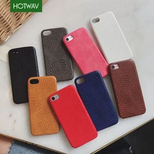 

HOTWAV Luxury Crocodile Patterned PU Leather Case 8 X For iPhone 6s plus se 7 5 animal phone case