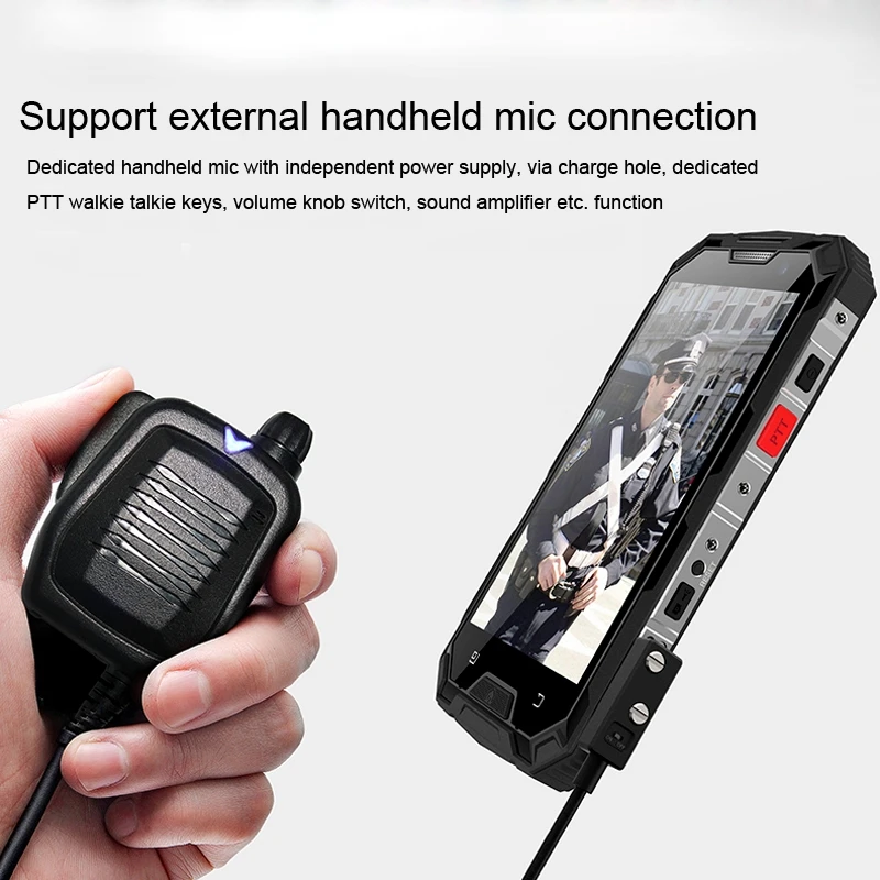 Conquest S8 PTT Walkie двусторонний смартфон MTK6753 3 ГБ 32 ГБ 5 дюймов Celular 6000 мАч Android 7,0 NFC прочный водонепроницаемый мобильный телефон