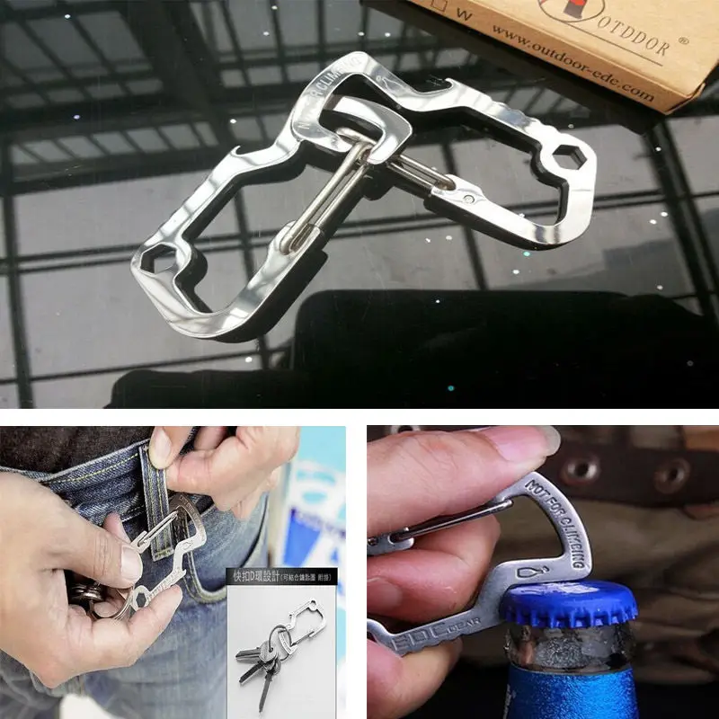 Camp Tool Multipurpose Mountaineer Travel Buckle Gadget Hang