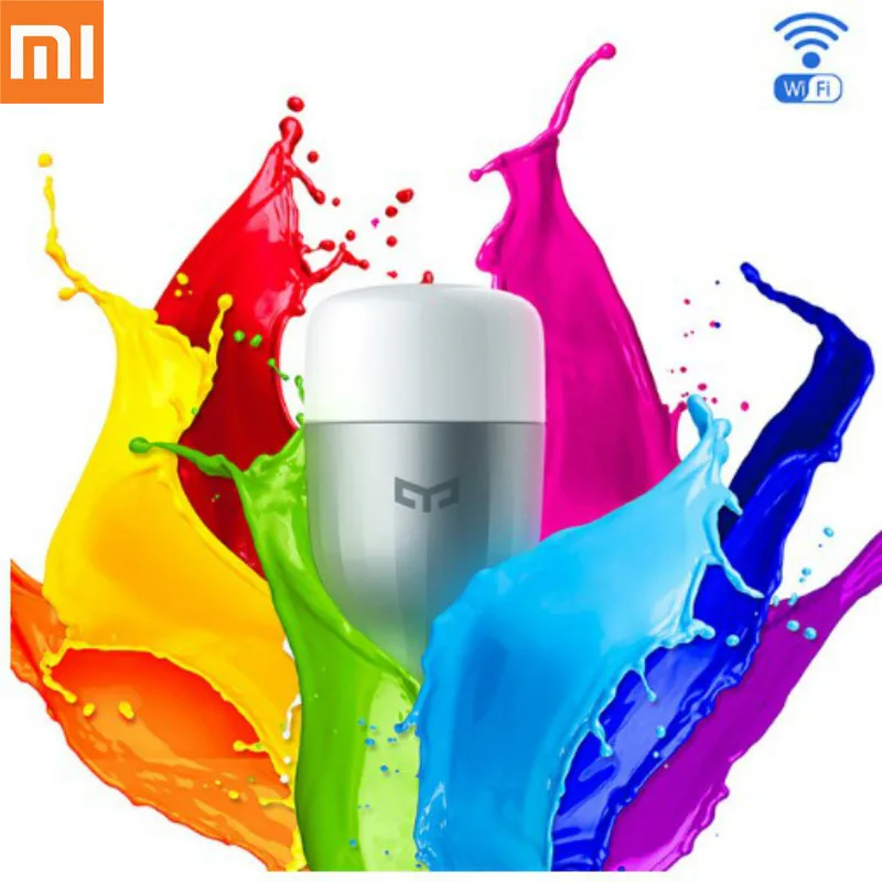 Умная Синяя светодиодная лампа Xiaomi Mijia Yeelight E27 9 Вт 600 лм | Электроника