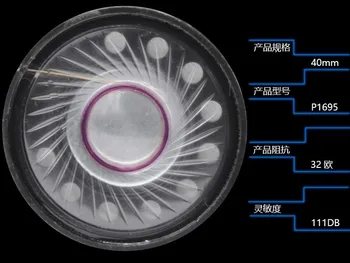 

40mm speaker unit 32ohms 111db 0.5w 20-20khz 10pcs bass unit