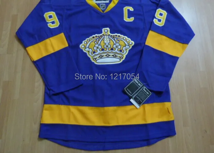 2015 New Style Gold Wayne Gretzky jersey #99 LA Los Angeles Kings Gold  Purple Premier Player alternate jersey Hockey Jerseys - AliExpress