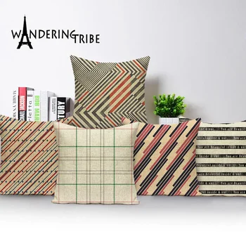 

Morocco Pillow Case Geometric Throw Pillows Stripe Pattern Decorative Cushion for Sofa Car Colorful Print Covers for Cushions