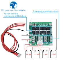 Chegada nova 4S 30a 14.8v li-ion lítio 18650 bateria bms blocos pcb placa de proteção equilíbrio circuitos integrados