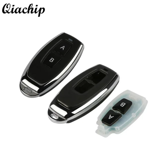 

QIACHIP 433 Mhz 2 Button RF Remote Control Switch Transmitter 1527 EV1527 433mhz With Battery For Gate Garage Door Controller De