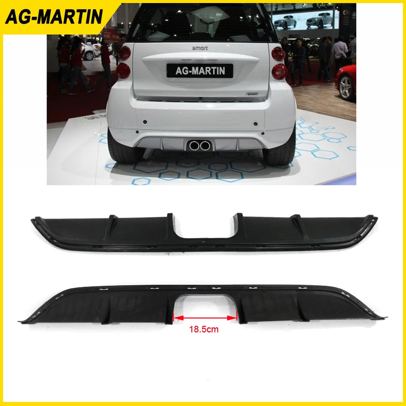 PP plastic primer auto rear bumper lip cover car rear boot diffuser for