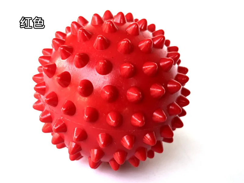 4 color PVC hand massage ball PVC soles hedgehog Sensory training grip the ball Portable physiotherapy ball Catch the ball