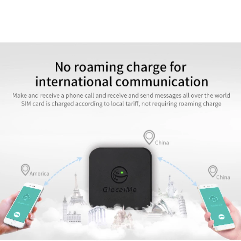 Двойной режим ожидания GlocalMe Multi 4 SIM без роуминга 4G SIMBOX для iOS и Android не требует