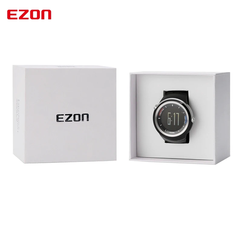 Мужские Смарт часы EZON мужские Bluetooth gps для бега фитнеса счетчик калорий