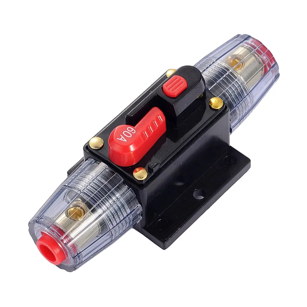 60A Car Audio Refit Stereo Fuse Holder Amplifier Circuit Breaker Fuse
