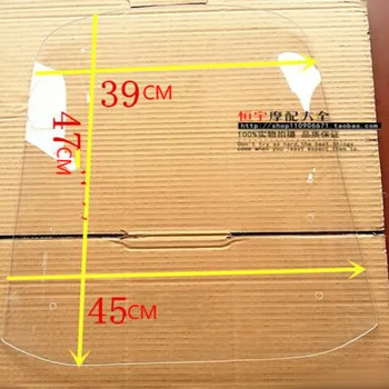

470*450*3mm Plexiglass motorcycle windshield motorcycle wind deflector scooter windshield with Mounting bracket
