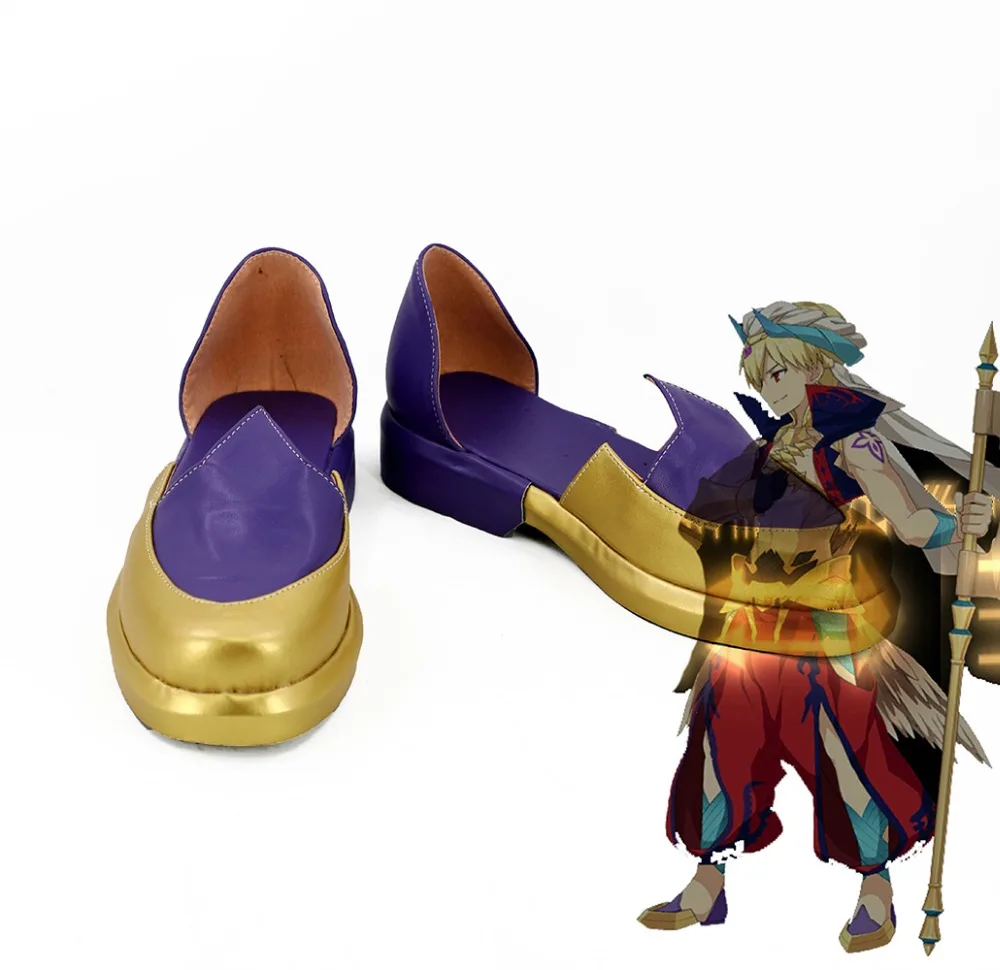 Fate Grand Order Caster Gilgamesh Cosplay Shoes Boots FGO Cosplay