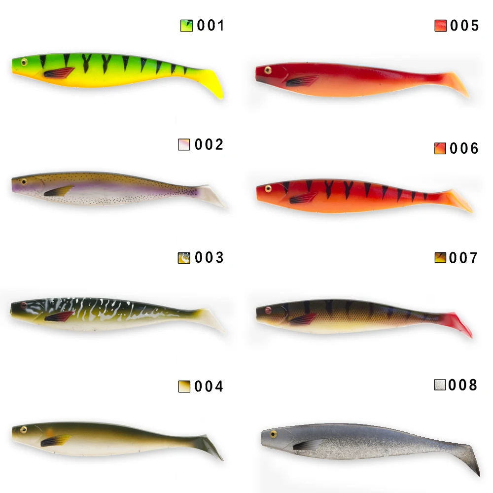 hunthouse 3PCS 18cm Sea Fishing Big Size Simulate Soft Fishing Lure Artificial Baits Peche Swimbait Crank Bait Pesca tackle