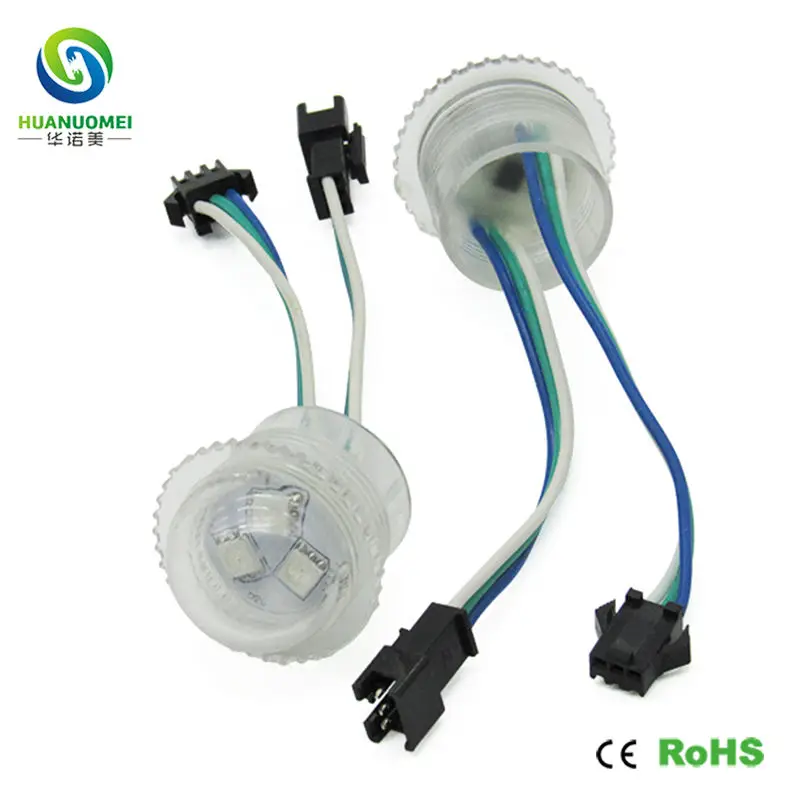 26 мм 3smd цифровая лампа ws2811 ip68 Светодиодный модуль света пикселя rgb 5050 smd