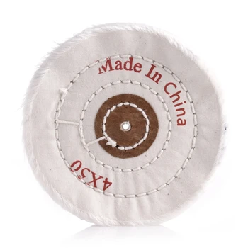 

4''/100mm Cloth Buffing Polishing Wheel 1/2" Arbor Buffer Polish Grinder Pad New