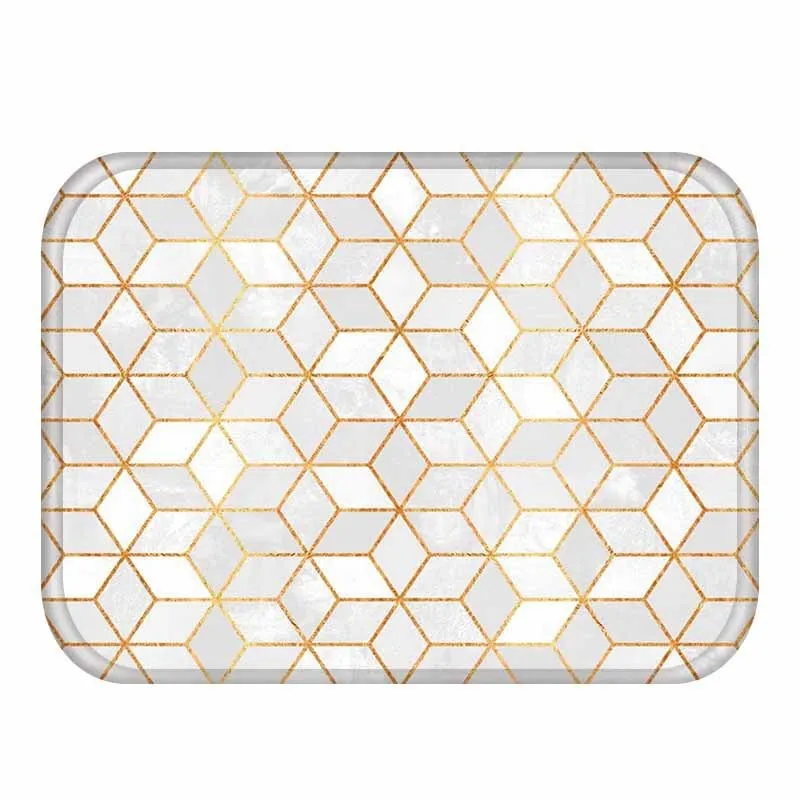 Homing Welcome Rug Pad Geometric Pattern Anti-Slip Rug For Bathroom And Toilet Mickey Kitchen Bathroom Living Room Vacht Kleed