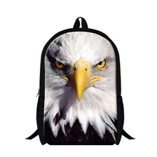 16 inch hot sales children animals school backpack eagle kids backpack with shoulder belt Mens travel backpack