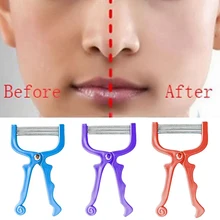 1 шт., ручная женская машинка для удаления волос на лице, пружинный ролик, 3 цвета, резьбы, эпилятор, бритва из нержавеющей стали, инструмент для красоты и макияжа