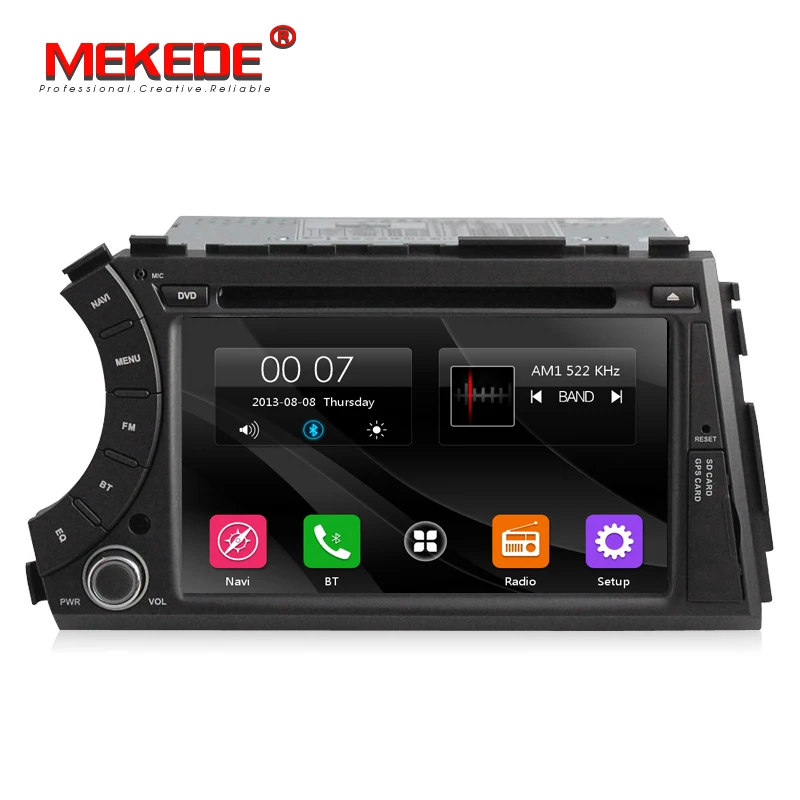 Excellent MEKEDE free shipping car radio Device for ssangyong kyron Actyon with 1080p support russian menu  dvd player gps radio BT 0