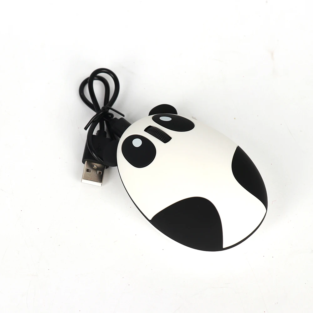 Ergonomic 2.4GHz Wireless Computer Mouse Rechargeable Optical Panda Shape Laptop Mouse 3pcs/Set Mouse+USB Charging Cable+Receive Ergonomic 2.4GHz Wireless Computer Mouse Rechargeable Optical Panda Shape Laptop Mouse 3pcs/Set Mouse+USB Charging Cable+Receive