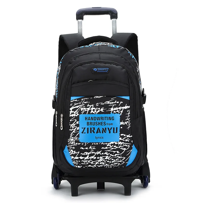

Hot Sale Removable Children School Bags 3 Wheels Child Climb Stair Trolley Backpacks Kids Wheeled Bags Boys Girls latop backpack