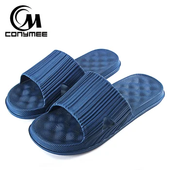 

CONYMEE Summer Sandals Men Shoes 2018 Fashion Zapatos Hombre Indoor Home Slippers Male Bath Sandalias Flip Flops Massage Slipper