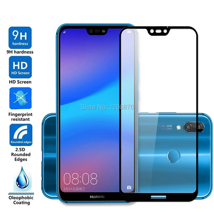 Закаленное стекло для huawei P20 Pro Lite Полное покрытие защита экрана Взрывозащищенная защитная пленка для телефона для huawei P20 Lite