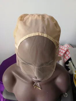 

M 1PC Swiss Lace AliExp shipping glueless lace front wig caps for making full lace wigs with adjust strap high quality guarantee