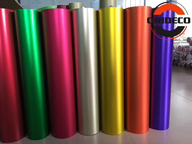 brushed metallic vinyl wraps car film foil 2