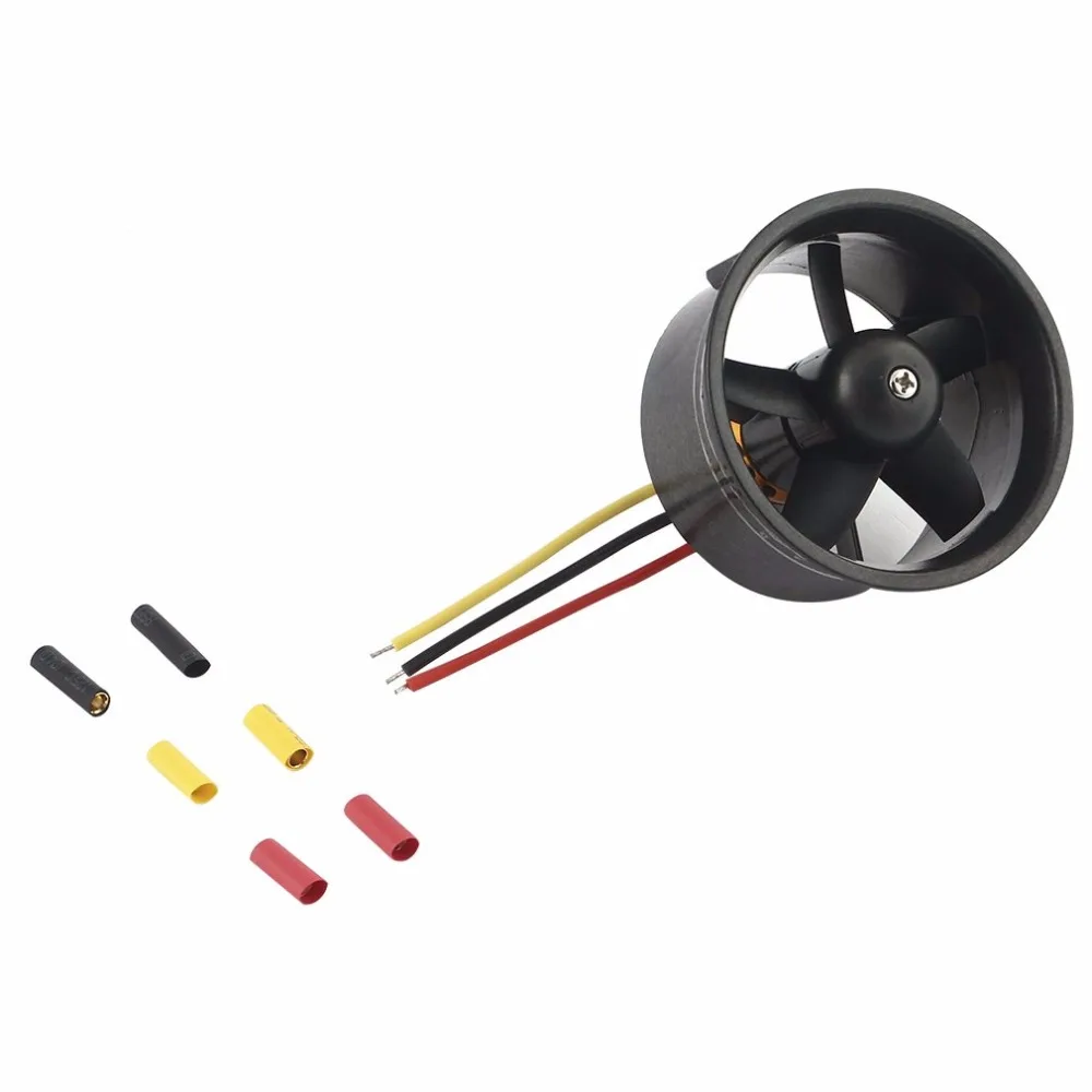 

NZACE 64Channel QF2611-4500KV 5-Blade 3S Brushless Outrunner Motor Duct Fan Plastic