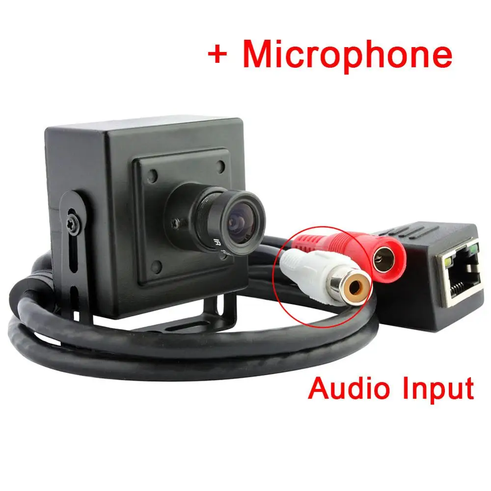 ELP 1280X720p 1,0 мегапикселя Onvif H.264 сети распознавания лица IP мини-камера для ATM машины - Цвет: Camera add audio