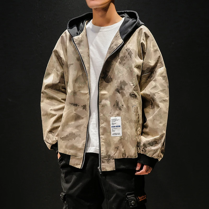 2019 Spring New Fashion Vintage Jacket Mens Tracksuit Casual Coat Men Windbreaker Streetwear Camouflage Hooded Jackets Men M-5XL 2019 Spring New Fashion Vintage Jacket Mens Tracksuit Casual Coat Men Windbreaker Streetwear Camouflage Hooded Jackets Men M-5XL