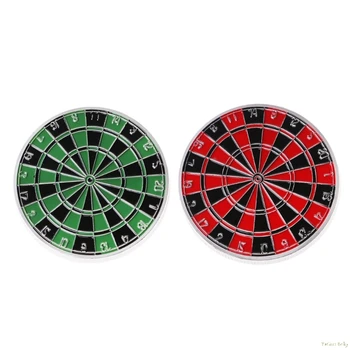 

2018 Meaningful Red Green Commemorative Coin Popular Gift Dart Target Art Collection Souvenir Noncurrent Coin