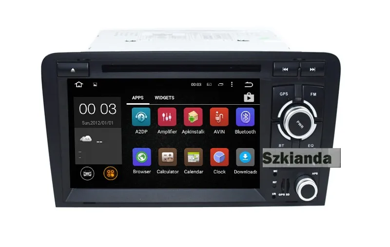 Камера+ карта Android 7,1 автомобильный DVD gps для Audi A3 2002-2011 с Wifi 3g gps навигацией BT Радио управление рулем Canbus