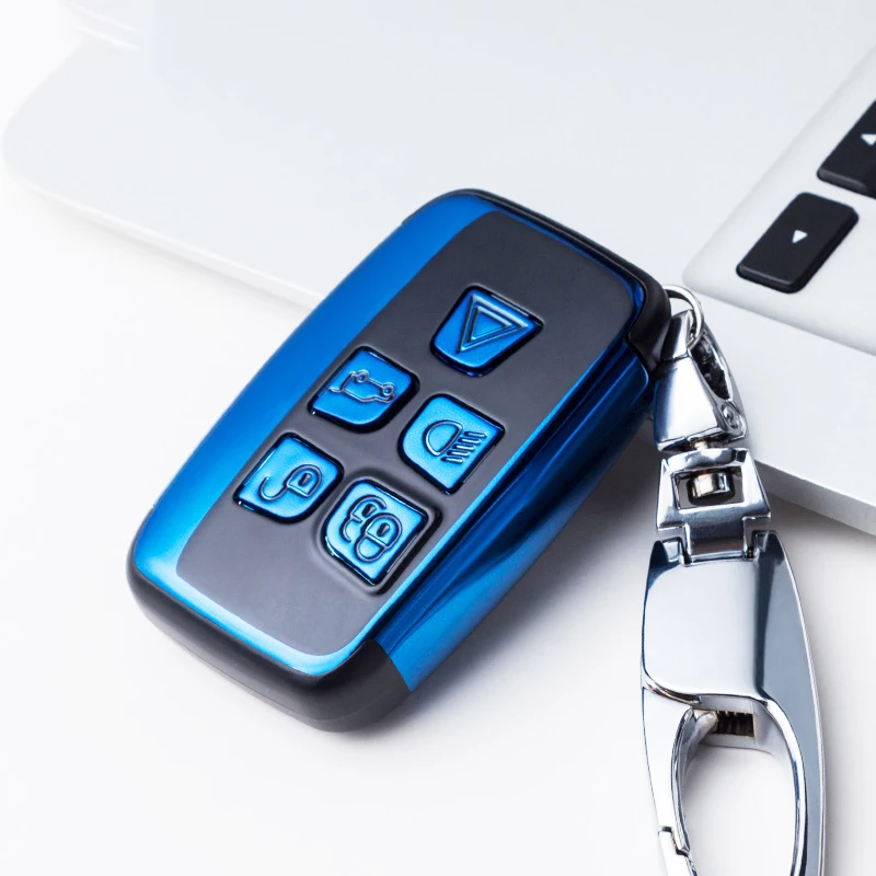 

Car Styling ABS Remote Car Key Case Protect Shell Cover Key Chain Ring Cover For Land Rover Range Rover Discovery Accessories
