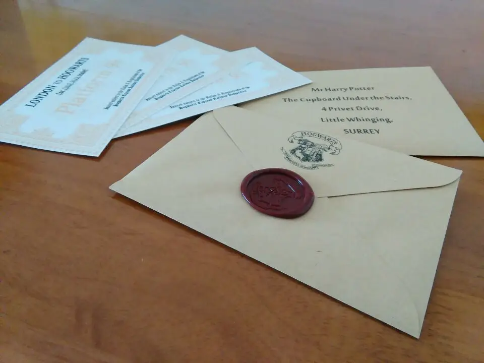 Подарок на Хэллоуин рождественвечерние поклонники HP письмо гостя в Хогвартсе
