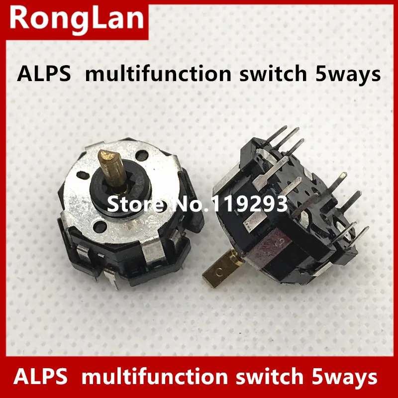 [Белла] потенциометр ALPS Многофункциональный переключаться между 5-way переключатель Нажмите поворотный переключатель-10 шт./лот