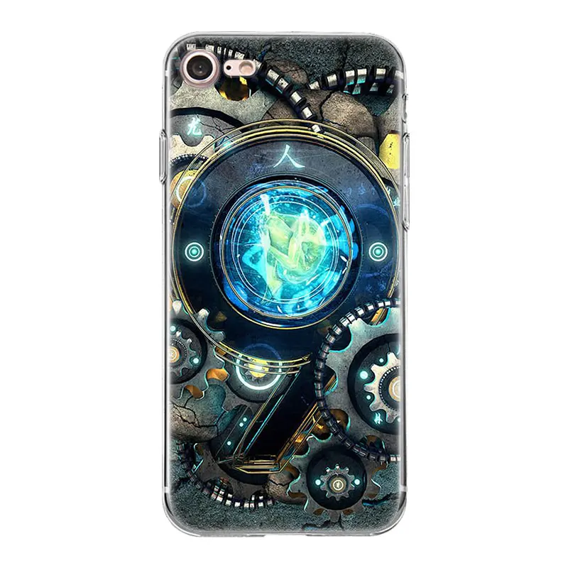 Tpwxnx модные механические часы шестерни из мягкого ТПУ Модный чехол для iPhone X 4 4S 5 5C
