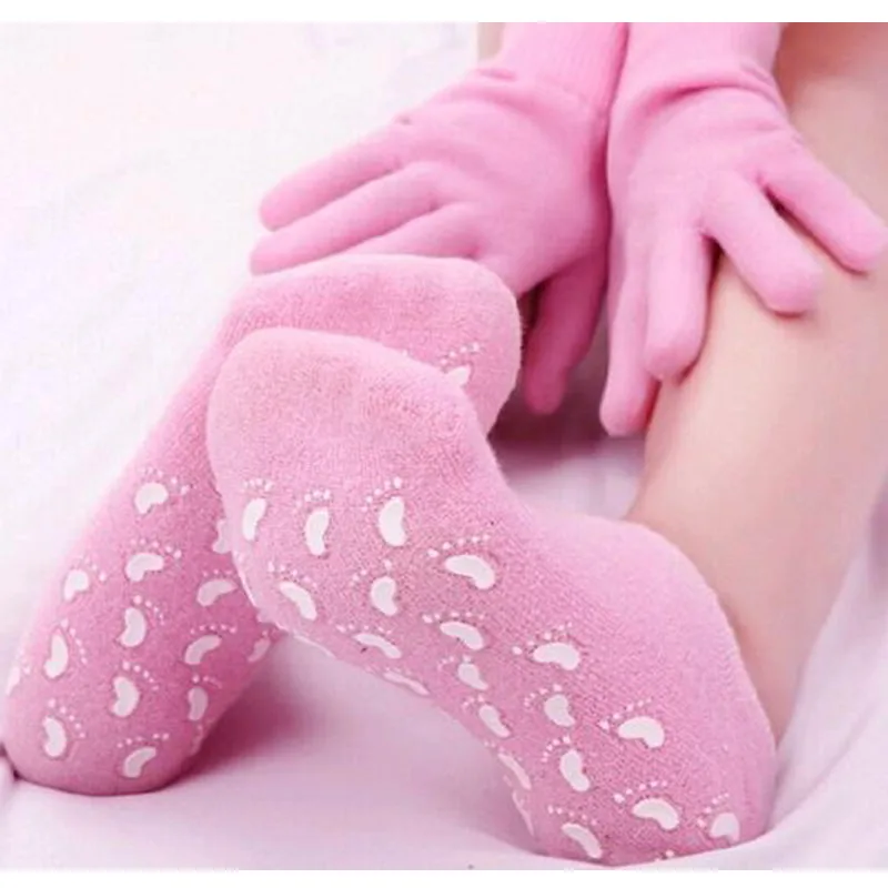 1 Pair Spa Gel Socks For Moisturizing Whitening Exfoliating Smooth