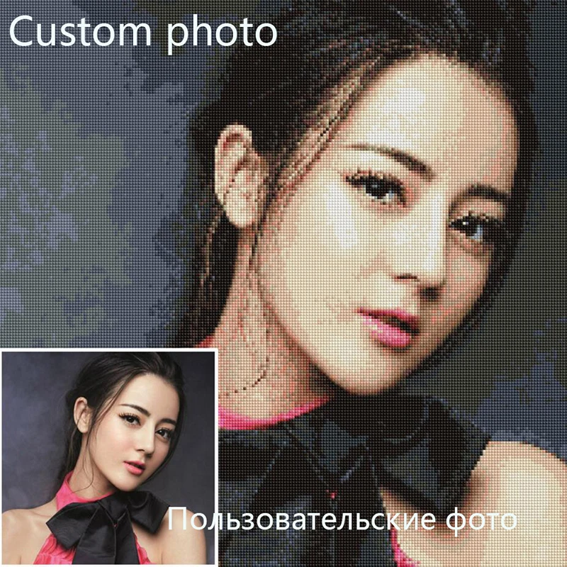 

5D DIY Diamond Painting Private custom! Photo Custom! Make Your Own Diamond Painting 3D Full Drill Diamond Rhinestone Embroidery